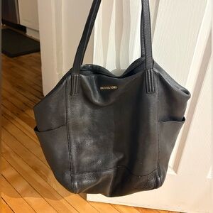 Michael Kors Ashbury Black Leather Slouchy Tote Bag